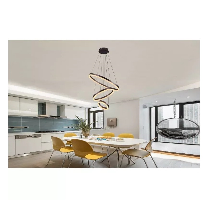 Dimmbare LED-Hängeleuchte LED/85W/230V 3000-6500K d 60 cm + Fernbedienung