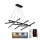 Dimmbare LED-Hängeleuchte LED/90W/230V 3000-6500K + Fernbedienung