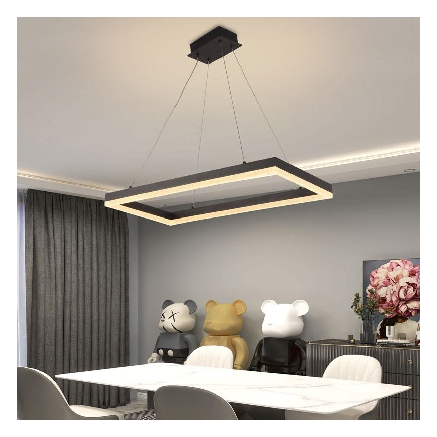 Dimmbare LED-Hängeleuchte mit Schnur LED/40W/230V 3000-6500K + Fernbedienung