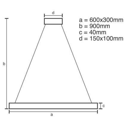 Dimmbare LED-Hängeleuchte mit Schnur LED/40W/230V 3000-6500K + Fernbedienung