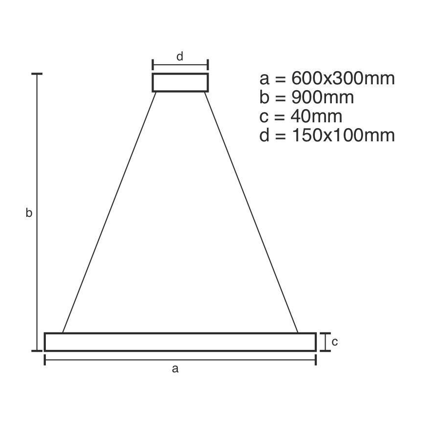 Dimmbare LED-Hängeleuchte mit Schnur LED/40W/230V 3000-6500K + Fernbedienung