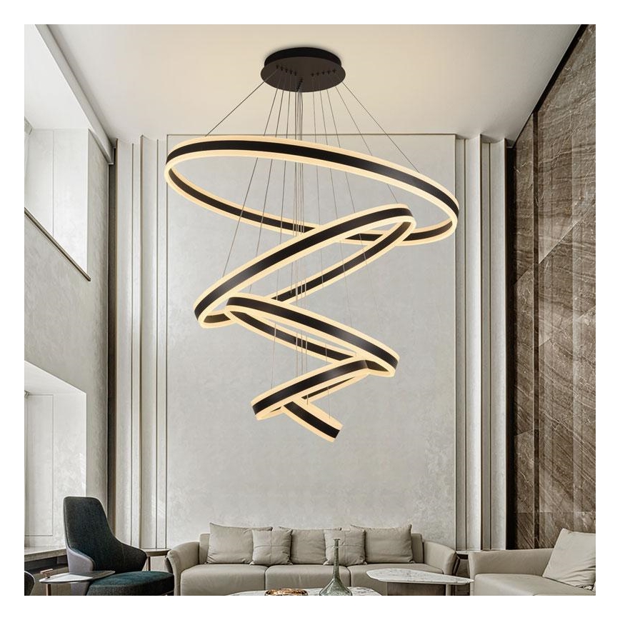 Dimmbare LED-Hängeleuchte mit Schnur LED/420W/230V 3000-6500K + Fernbedienung