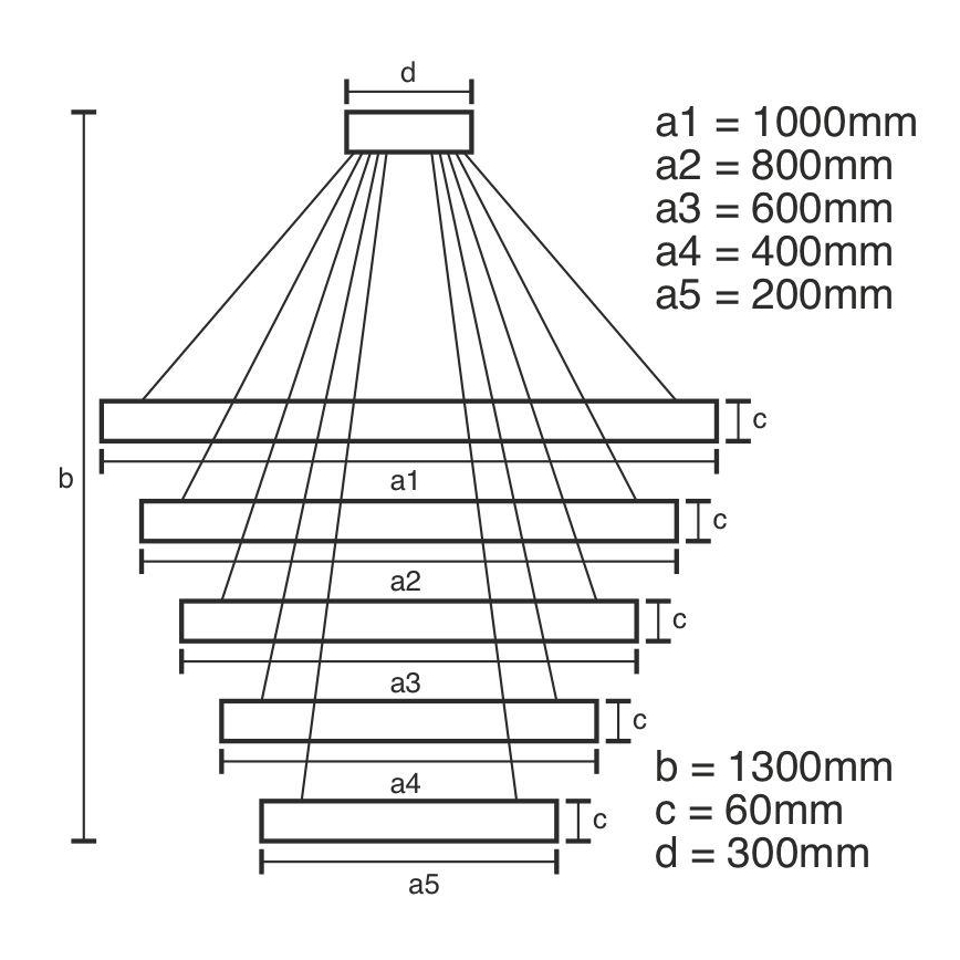 Dimmbare LED-Hängeleuchte mit Schnur LED/420W/230V 3000-6500K + Fernbedienung