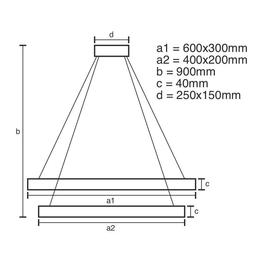 Dimmbare LED-Hängeleuchte mit Schnur LED/65W/230V 3000-6500K + Fernbedienung