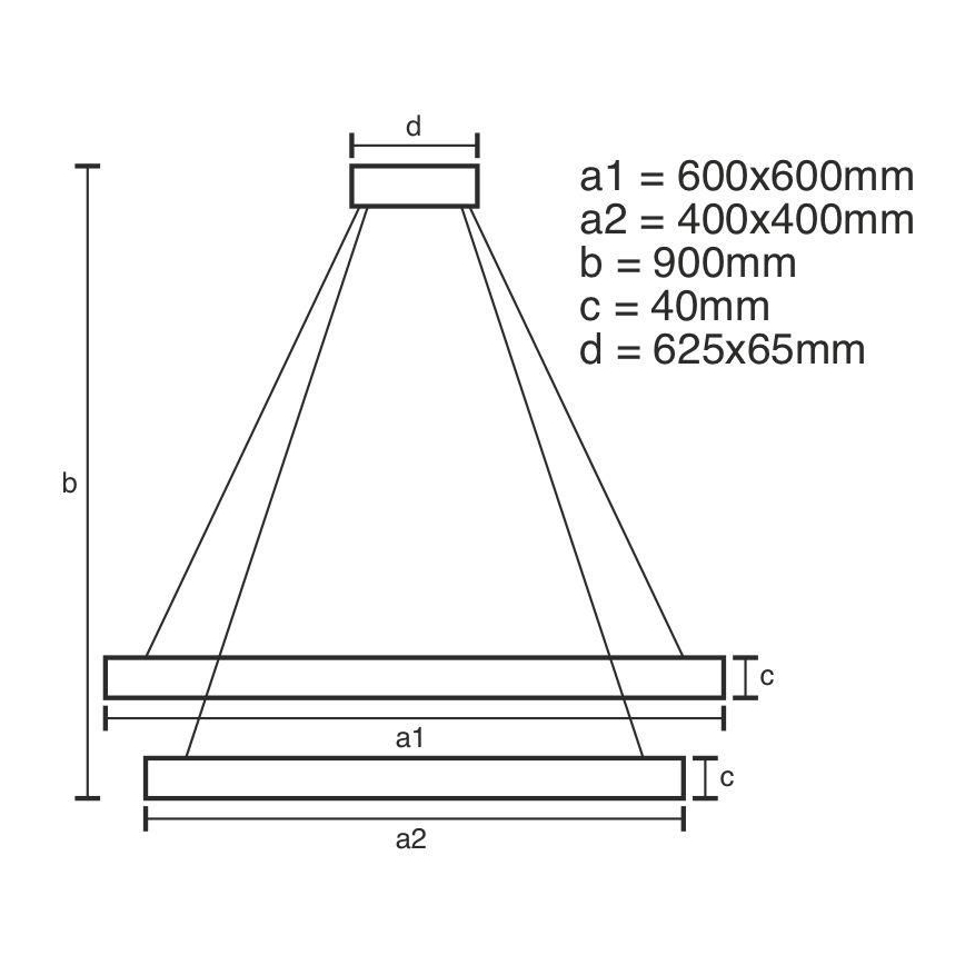 Dimmbare LED-Hängeleuchte mit Schnur LED/90W/230V 3000-6500K + Fernbedienung