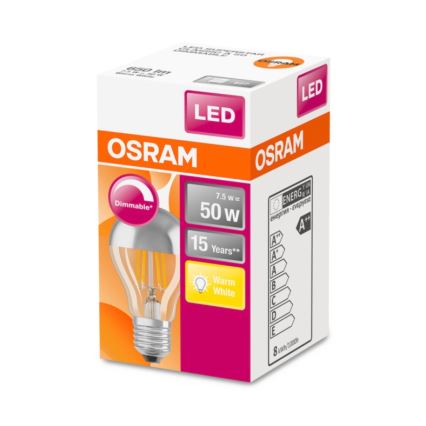 Dimmbare LED-Kopfspiegellampe E27/7,5W/230V 2700K - Osram