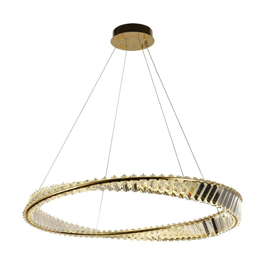 Dimmbare LED-Kristall-Hängeleuchte an Schnur LED/50W/230V 3000-6500K + Fernbedienung
