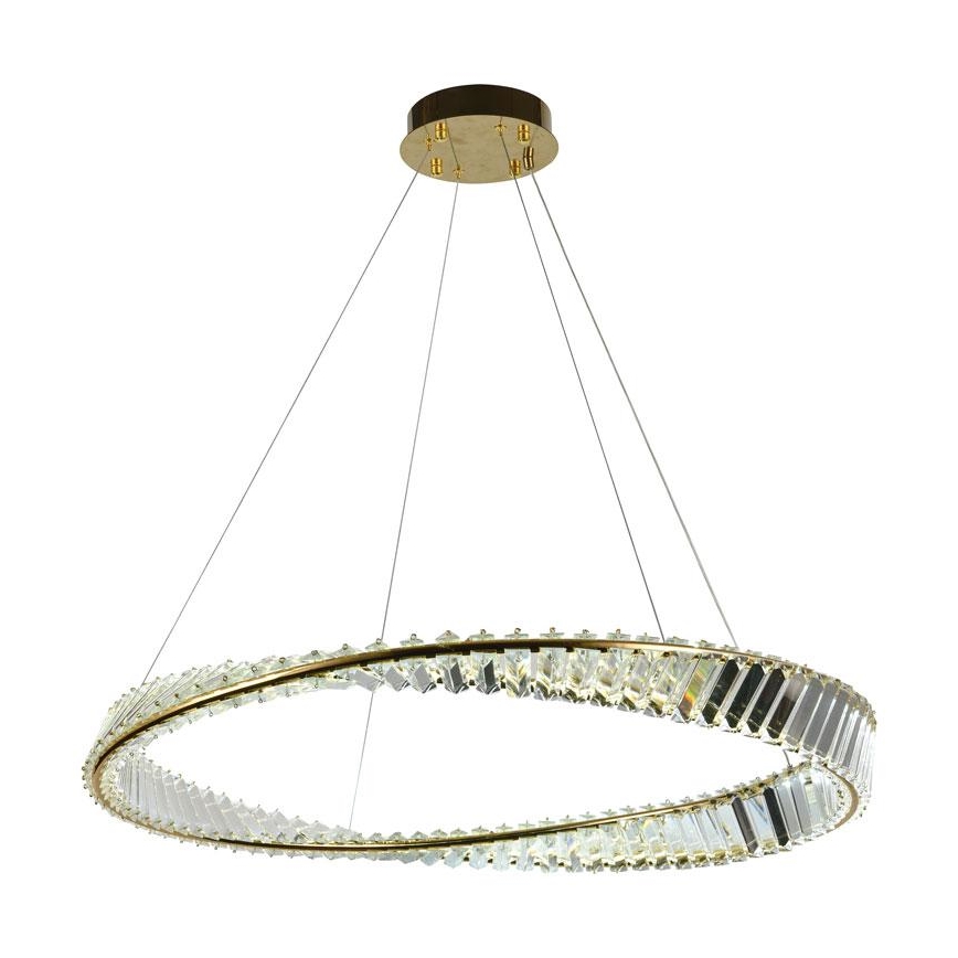Dimmbare LED-Kristall-Hängeleuchte an Schnur LED/50W/230V 3000-6500K + Fernbedienung