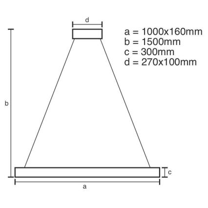 Dimmbare LED-Kristall-Hängeleuchte an Schnur LED/95W/230V 3000-6500K + Fernbedienung