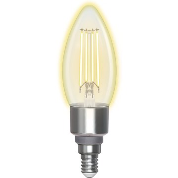 Dimmbare LED-Lampe FILAMENT C35 E14/4,5W/230V 2700-6500K Wi-Fi - Aigostar