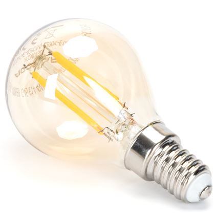 Dimmbare LED-Lampe FILAMENT G45 E14/4W/230V 2200K - Aigostar
