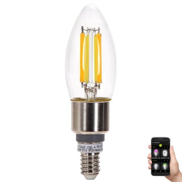 Dimmbare LED-Lampe FILAMENT MESH Smart C35 E14/4,5W/230V 2700-6500K - Aigostar