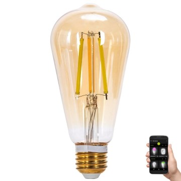 Dimmbare LED-Lampe FILAMENT MESH Smart ST64 E27/6W/230V 2700-6500K - Aigostar