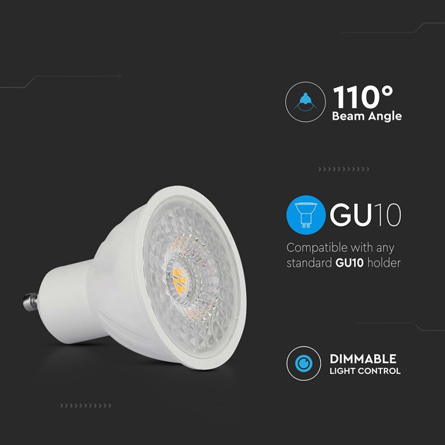 Dimmbare LED-Lampe GU10/6W/230V 3000K 110°