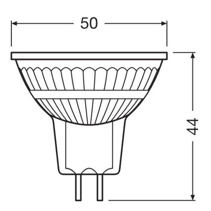 Dimmbare LED-Lampe GU5,3/3,4W/12V 2700K CRI 90 - Osram