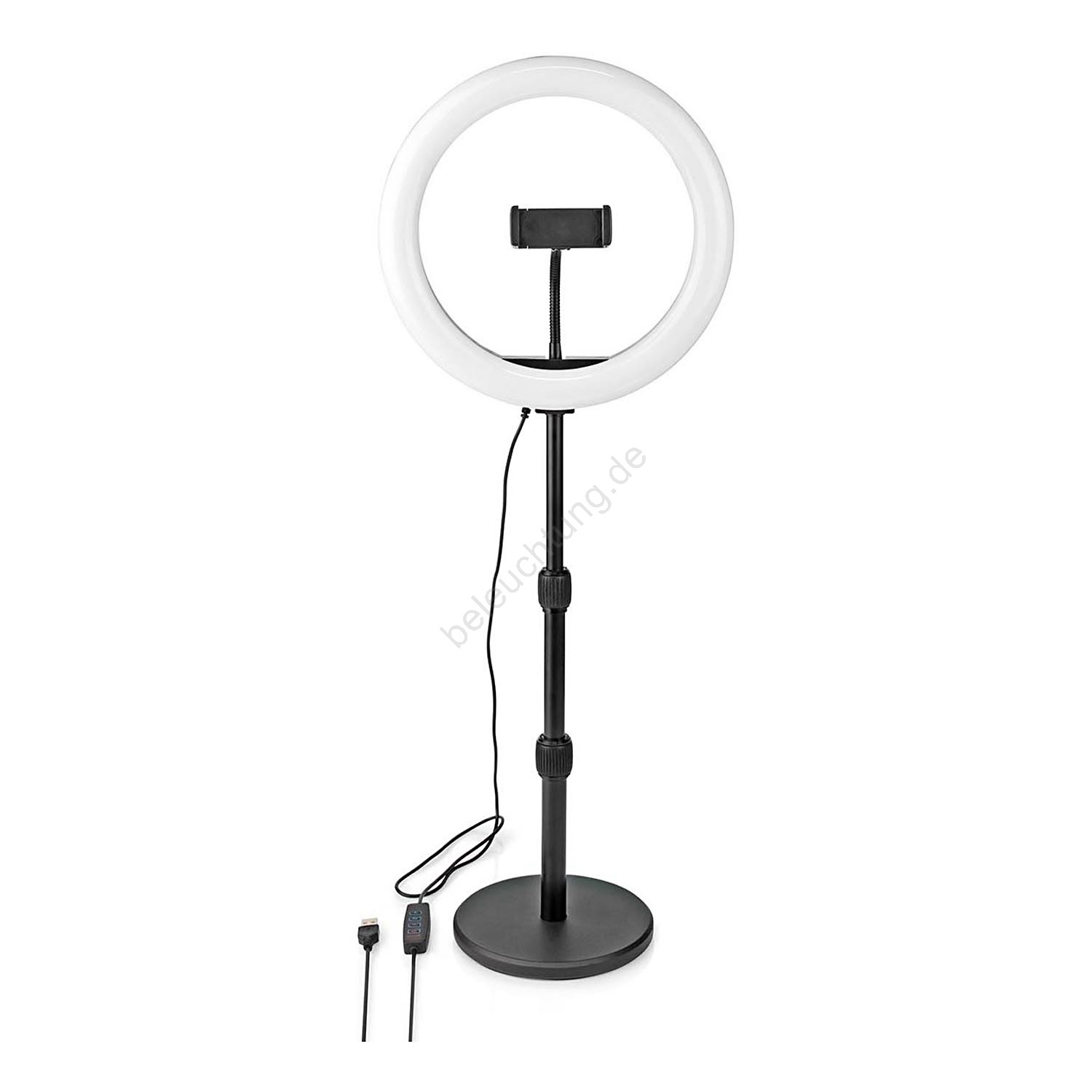 Nedis RLSTND200BK Dimmbare LEDLampe mit Ständer und Halterung LED/6W/USB Beleuchtung.de