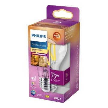 Dimmbare LED-Lampe Philips Warm Glow A60 E27/7,9W/230V 2200-2700K CRI 90