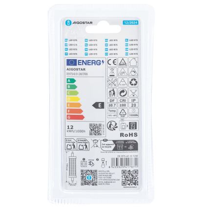 Dimmbare LED-Lampe R7s/12W/230V 2700K - Aigostar
