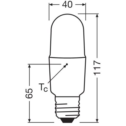 Dimmbare LED-Lampe STICK E27/11W/230V 4000K CRI 90 - Osram