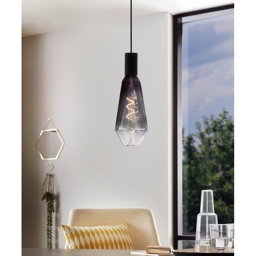 Dimmbare LED-Lampe VINTAGE E27/4W/230V 1800K rauchfarben - Eglo 110238