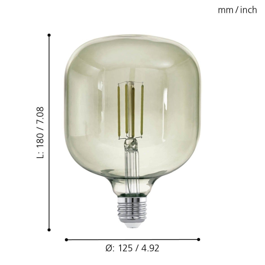 Dimmbare LED-Lampe VINTAGE E27/4W/230V 3000K  - Eglo 12597