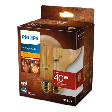 Dimmbare LED-Lampe VINTAGE Philips G95 E27/7W/230V 1800K