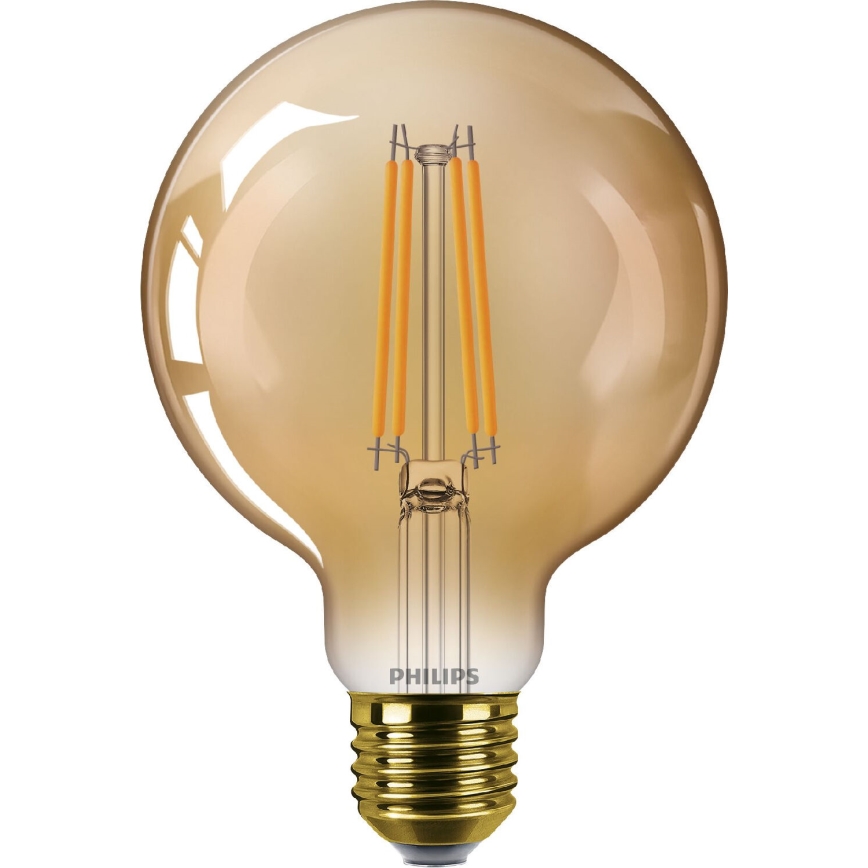 Dimmbare LED-Lampe VINTAGE Philips G95 E27/7W/230V 1800K