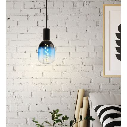 Dimmbare LED-Lampe VINTAGE T120 E27/4W/230V 2000K blau - Eglo 110224