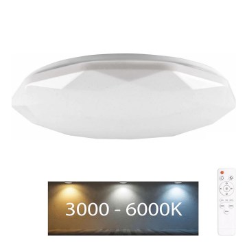Dimmbare LED-Leuchte für Badezimmer GALAXY LED/72W/230V d 49 cm 3000-6000K IP44 + Fernbedienung