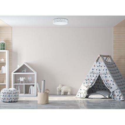 Dimmbare LED-Deckenleuchte SMART GALAXY KIDS LED/24W/230V 3000-6500K Punkte bunt + Fernbedienung