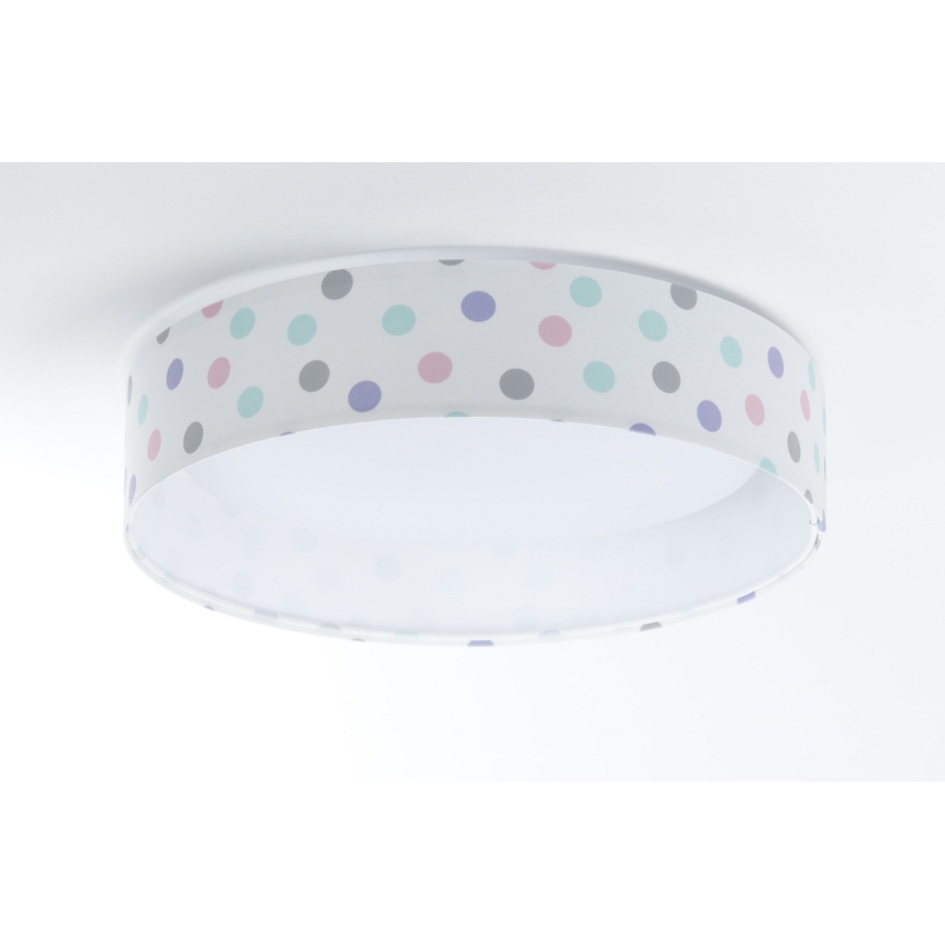 Dimmbare LED-Deckenleuchte SMART GALAXY KIDS LED/24W/230V 3000-6500K Punkte bunt + Fernbedienung