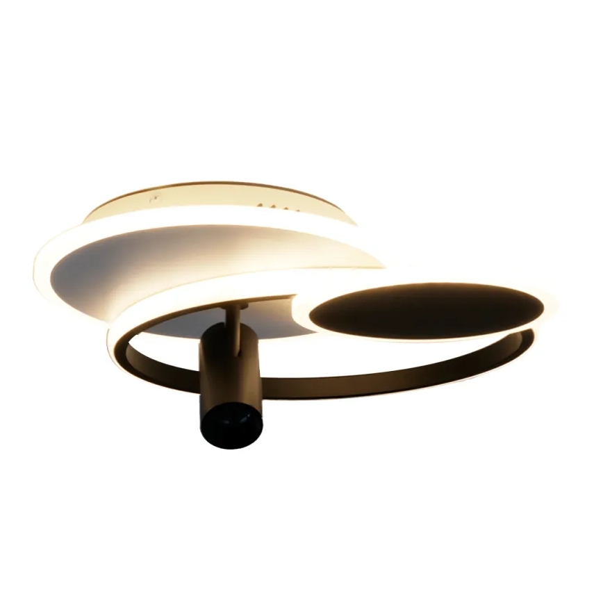 Dimmbare LED-Deckenleuchte LED/65W/230V 3000-6500K weiß/schwarz + Fernbedienung
