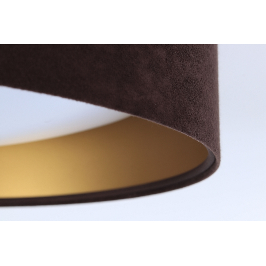 Dimmbare LED-Deckenleuchte SMART GALAXY LED/24W/230V d 45 cm 2700-6500K Wi-Fi Tuya braun/golden + Fernbedienung