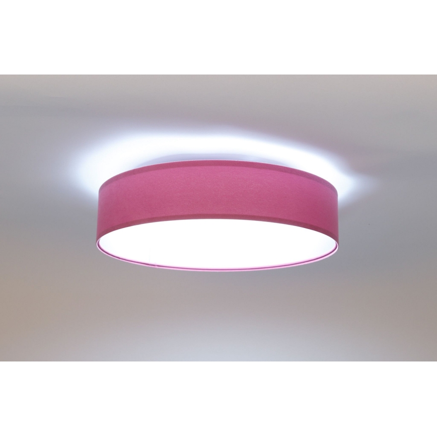Dimmbare LED-Deckenleuchte SMART GALAXY LED/24W/230V d 45 cm 2700-6500K Wi-Fi Tuya pink/silbern + Fernbedienung
