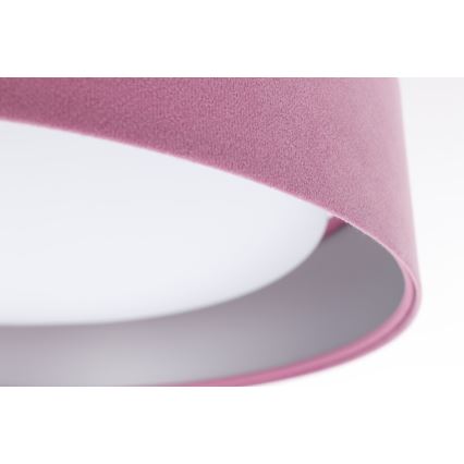 Dimmbare LED-Deckenleuchte SMART GALAXY LED/24W/230V d 45 cm 2700-6500K Wi-Fi Tuya pink/silbern + Fernbedienung