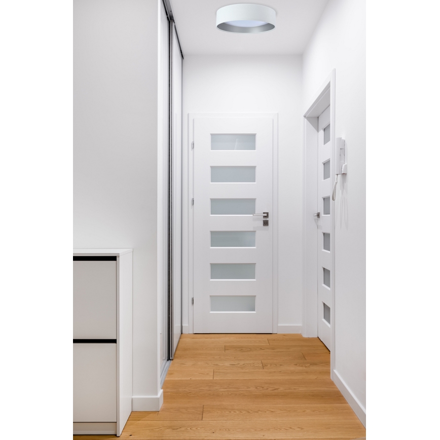 Dimmbare LED-Deckenleuchte SMART GALAXY LED/36W/230V d 55 cm 2700-6500K Wi-Fi Tuya weiß/silbern+ Fernbedienung