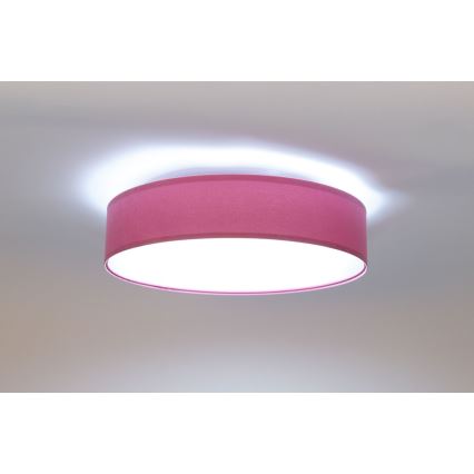 Dimmbare LED-Deckenleuchte SMART GALAXY LED/36W/230V d 55 cm 2700-6500K Wi-Fi Tuya pink/silbern + Fernbedienung