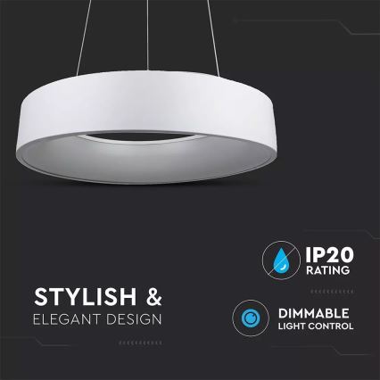 Dimmbare LED-Pendelleuchte an Kabel, 20 W, 230 V