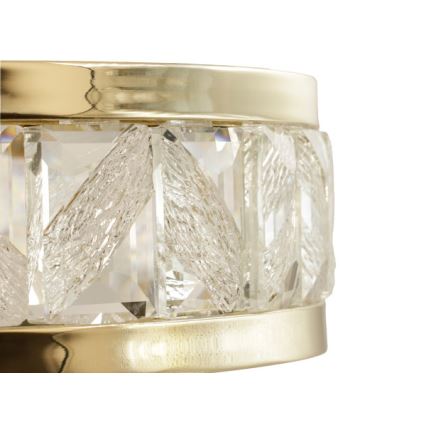 Dimmbare LED-Kristallpendelleuchte an Stahlseil ENRIQUE LED/55W//230V 3000-6000K Ø 80 cm + Fernbedienung