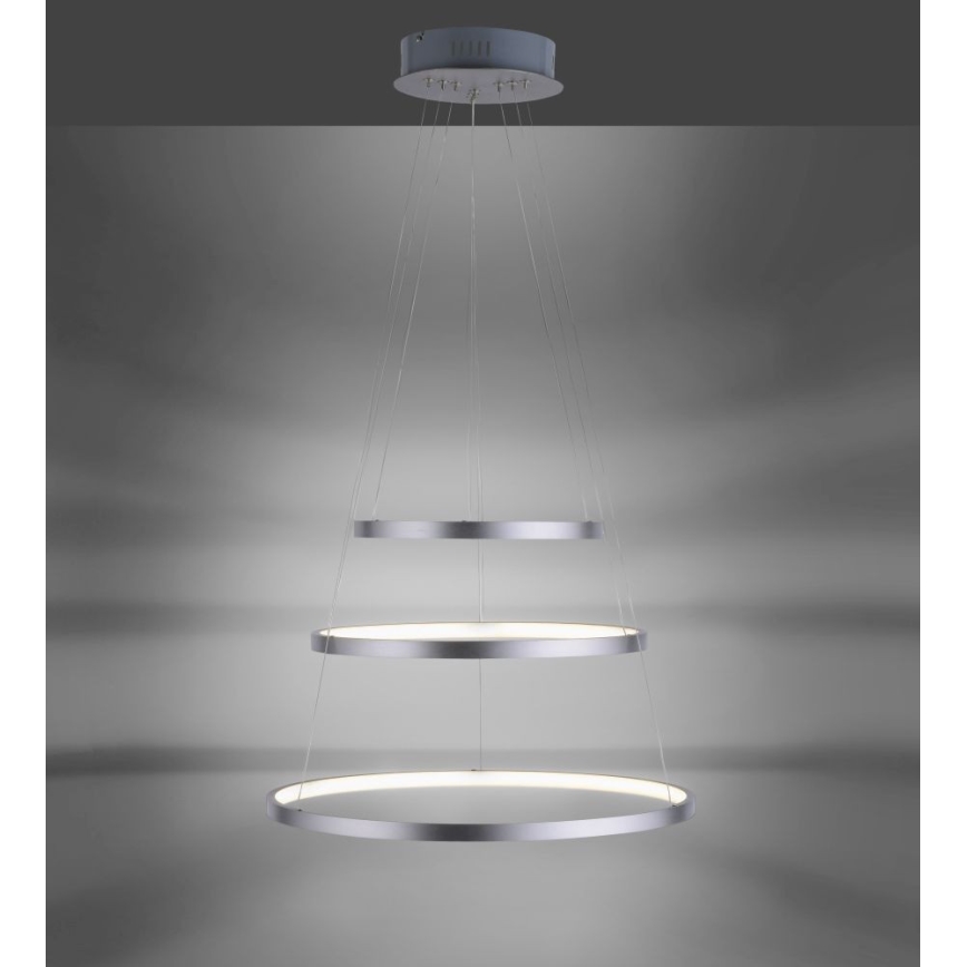 Leuchten Direkt 11526-55 - LED Dimmbare Hängeleuchte CIRCLE 1xLED/13,5W/230V + LED/19,5W + LED/24W