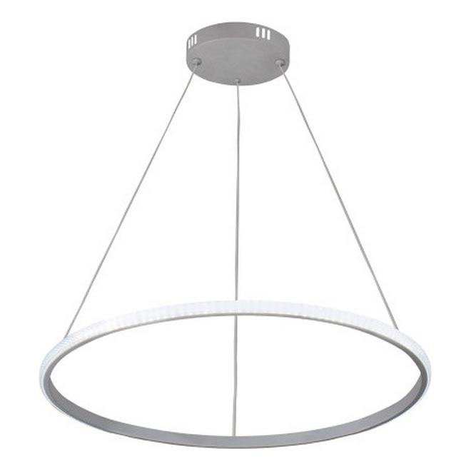 Dimmbare LED-Pendelleuchte mit Drahtseilaufhängung, 32 W, 230 V, 3000–6500 K, Ø 60 cm + Fernbedienung