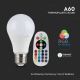 Dimmbare LED-RGB-Glühbirne A60 E27/8,5W/230V 3000K + Fernbedienung