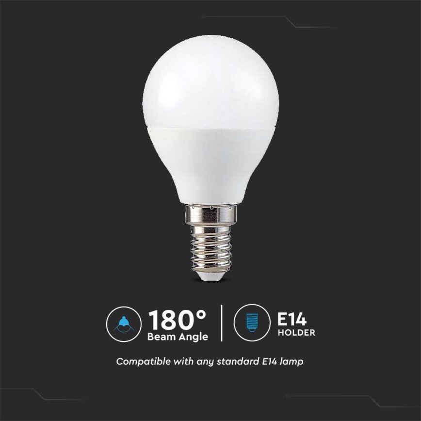 LED Bulb E14/8W/230V 3,000 K