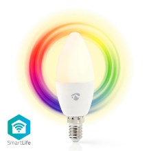 Dimmbare LED-RGB-Glühbirne Smartlife E14/4,5W/230V 2700K
