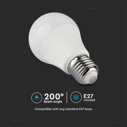 Dimmbare LED-RGB-Lampe A60 E27/8,5W/230V 4000K + Fernbedienung