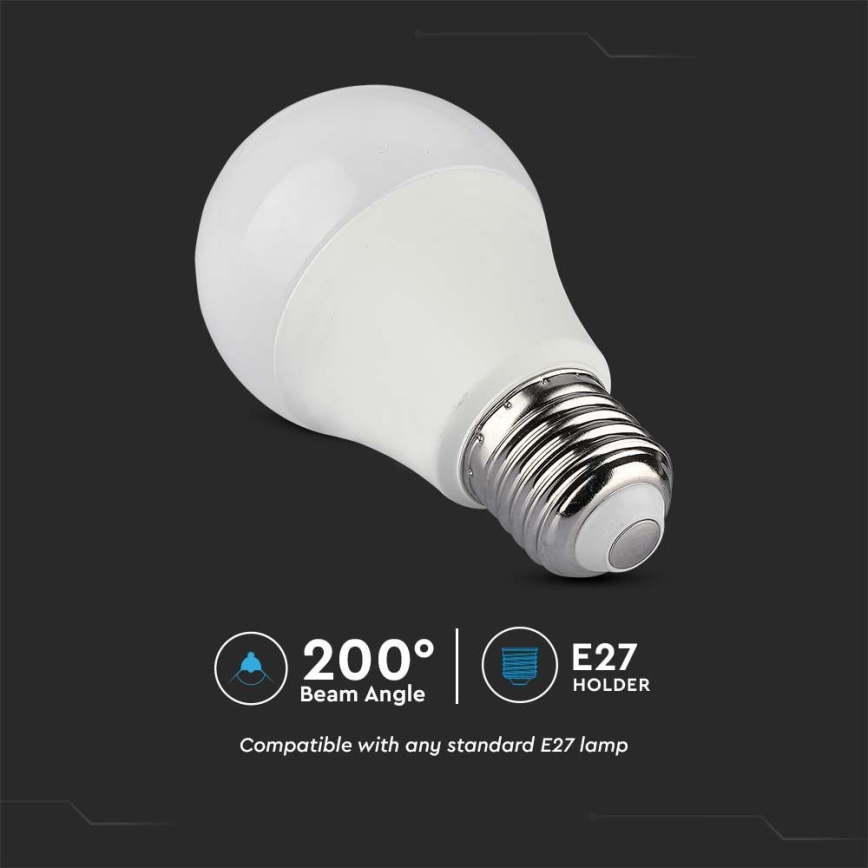 Dimmbare LED-RGB-Lampe A60 E27/8,5W/230V 4000K + Fernbedienung