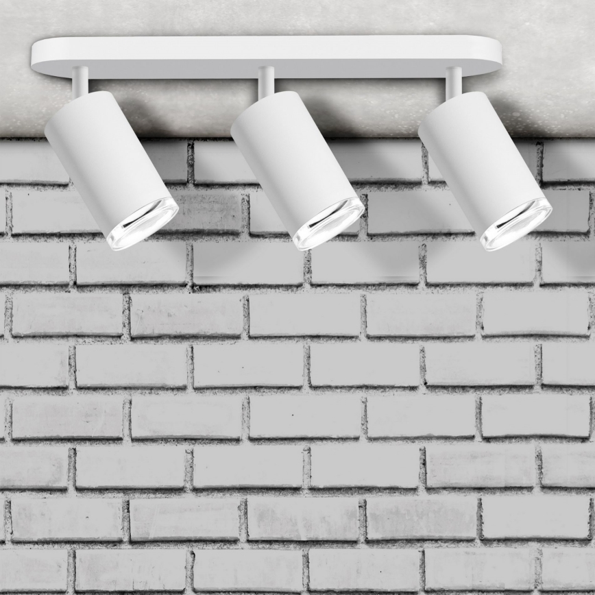 Dimmbare LED RGBW Badezimmer-Einbauleuchte TURYN 3xGU10/6,5W/230V 2700-6500K Wi-Fi IP44 Weiß
