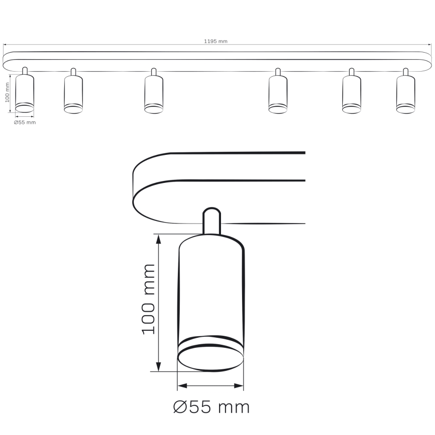 Dimmbare LED RGBW Badezimmer-Einbauleuchte TURYN 6xGU10/6,5W/230V 2700-6500K Wi-Fi IP44 Weiß