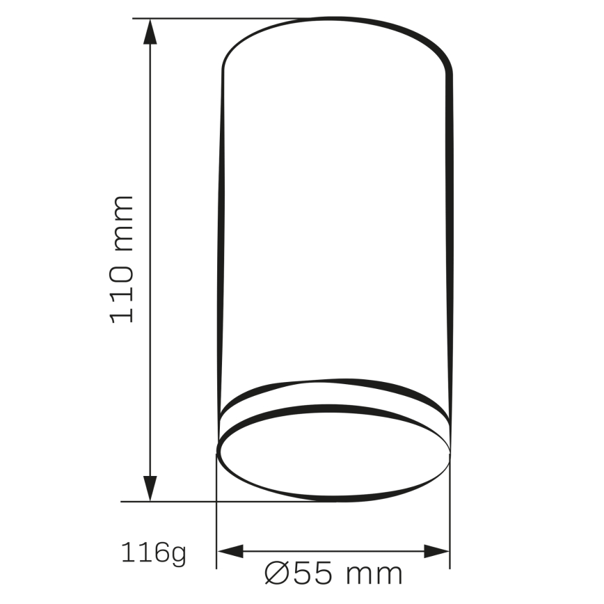 Dimmbare LED RGBW Badezimmer-Spotlampe TURYN 1xGU10/6,5W/230V 2700-6500K Wi-Fi IP44 schwarz