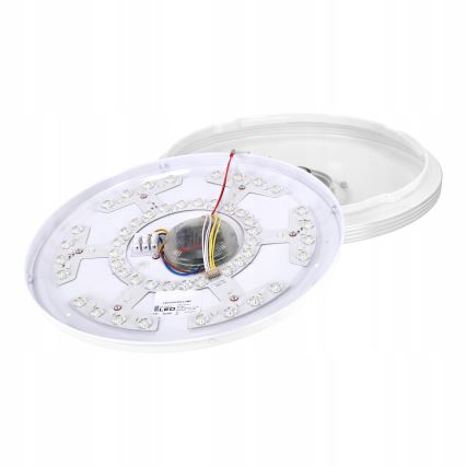 LED RGBW dimmbare Deckenleuchte mit integriertem Lautsprecher, LED/60W/230V, 3000–6000K, Ø 40 cm, Weiß + Fernbedienung